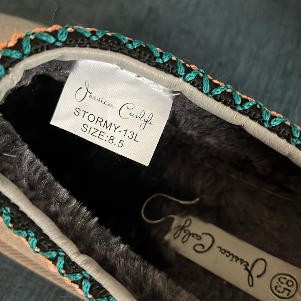 Fleece lined platform mules - Picture 2 of 5
